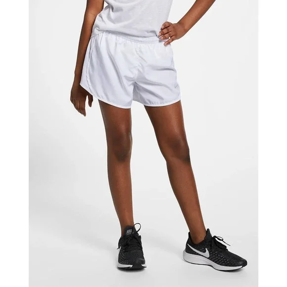 Nike Tempo Big Kids Girl's Dri-FIT Running Shorts White Size XL 848196-102 - Picture 1 of 5